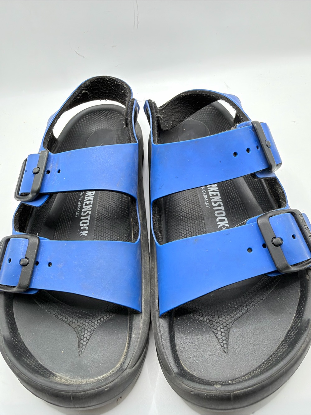 Birkenstock Kids Blue Double-Buckle Sandals